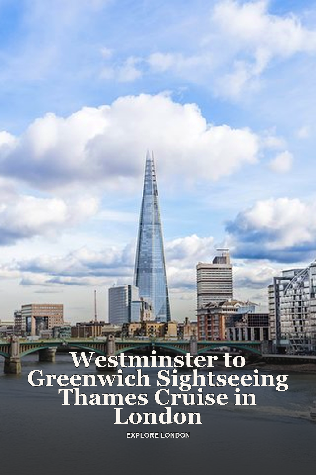 Westminster to Greenwich Sightseeing Thames Cruise in London