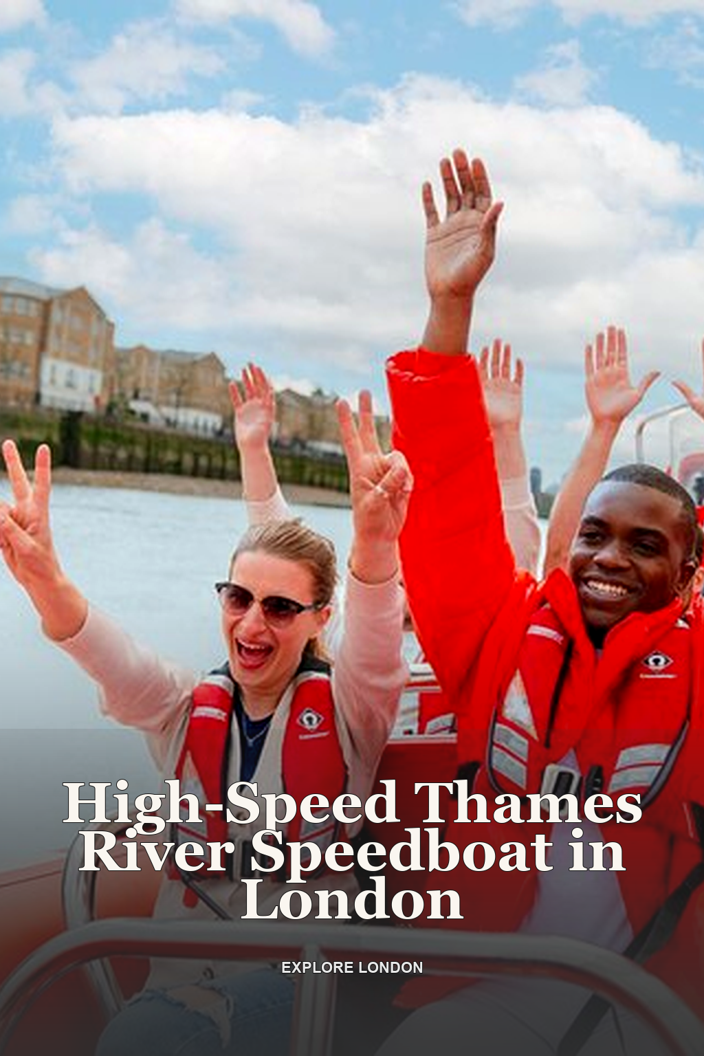 High-Speed Thames River Speedboat in London